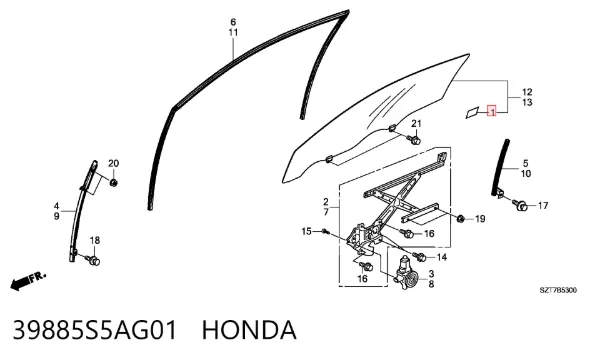  39885S5AG01 Honda