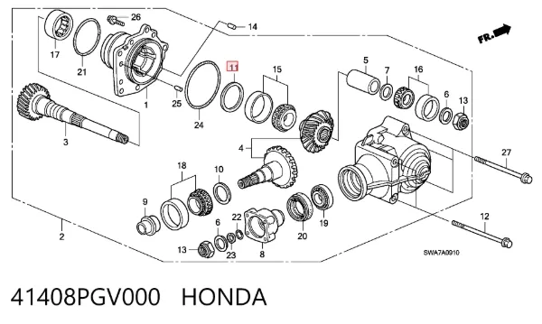  41408PGV000 Honda