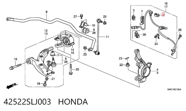  42522SLJ003 Honda