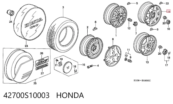  42700S10003 Honda