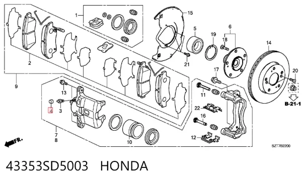 43353SD5003 Honda