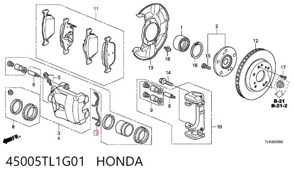  45005TL1G01 Honda