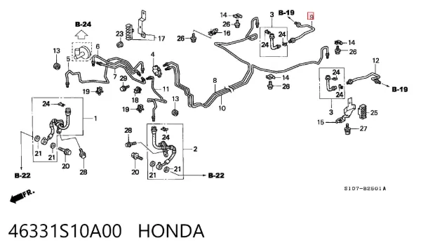  46331S10A00 Honda