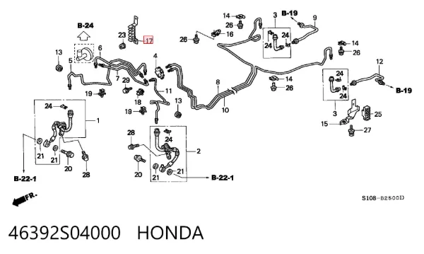  46392S04000 Honda