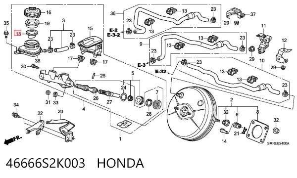  46666S2K003 Honda
