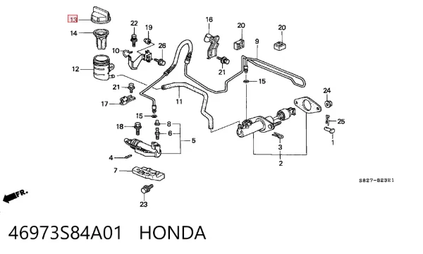  46973S84A01 Honda