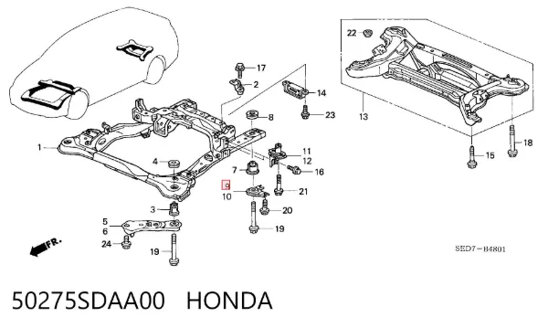  50275SDAA00 Honda