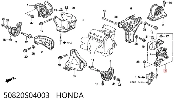 50820S04003 Honda