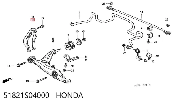  51821S04000 Honda