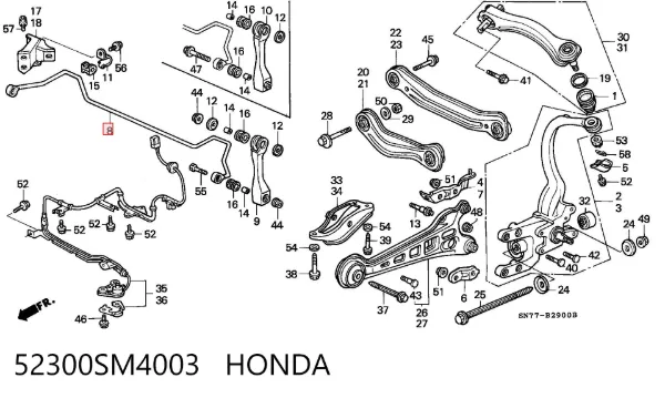  52300SM4003 Honda