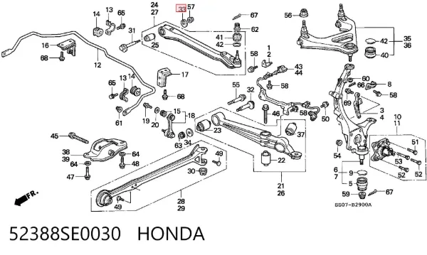  52388SE0030 Honda