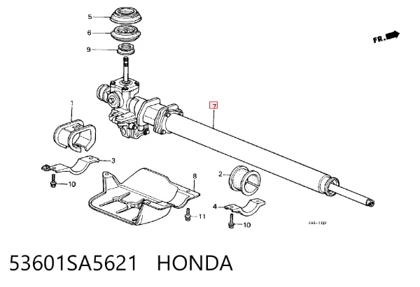 Cremalheira da direção Honda Accord III