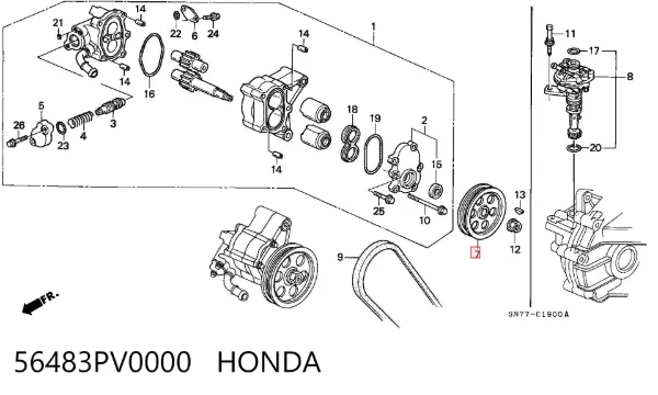  56483PV0000 Honda