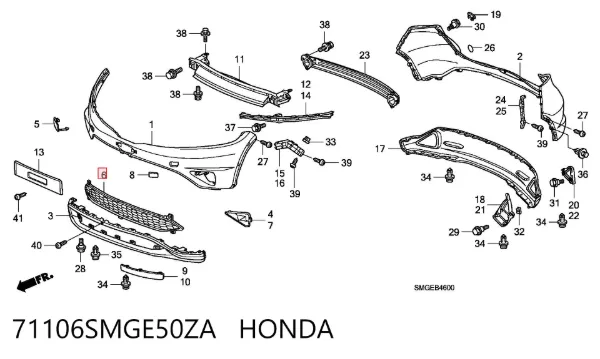  71106SMGE50ZA Honda