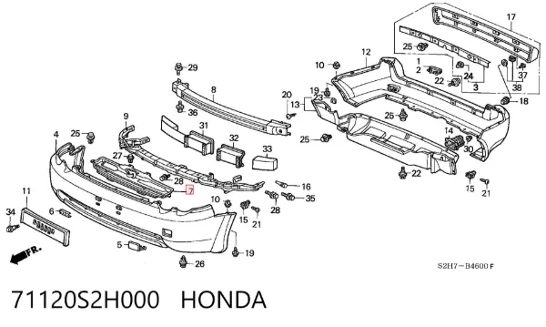 Grelha do radiador Honda HR-V GH