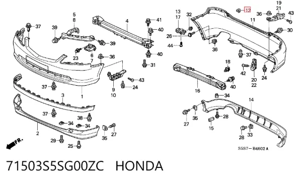  71503S5SG00ZC Honda