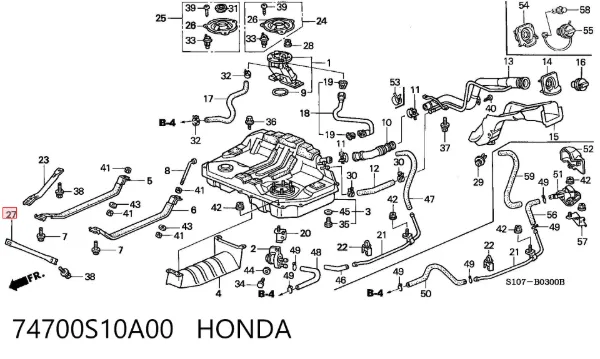  74700S10A00 Honda