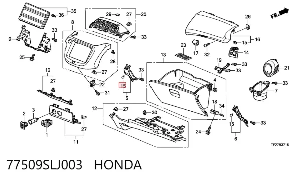  77509SLJ003 Honda