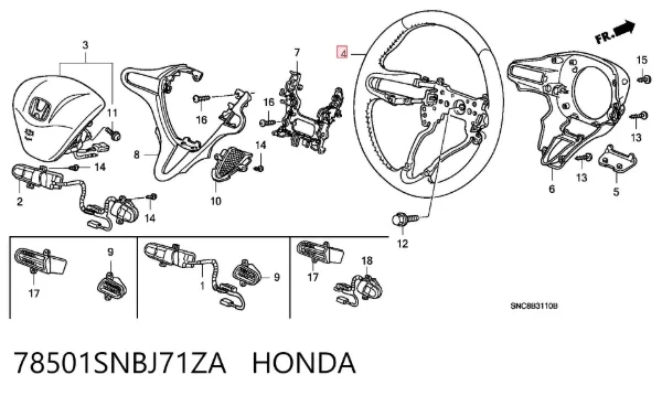 Volante Honda Civic VIII
