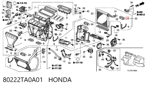 80222TA0A01 Honda