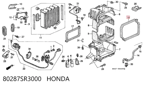  80287SR3000 Honda