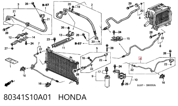  80341S10A01 Honda
