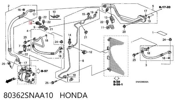  80362SNAA10 Honda
