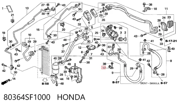  80364SF1000 Honda