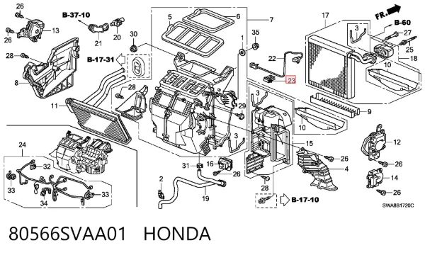  80566SVAA01 Honda