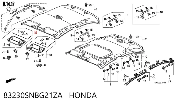 Pala contra o sol Honda Civic VIII