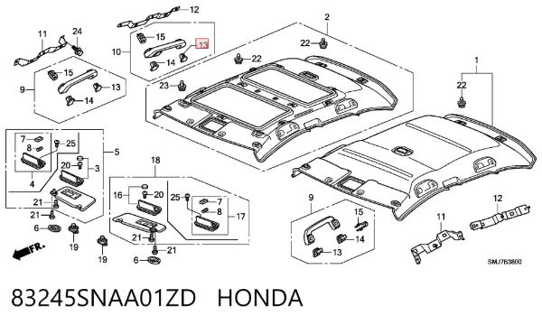  83245SNAA01ZD Honda