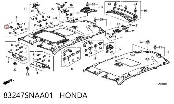  83247SNAA01 Honda