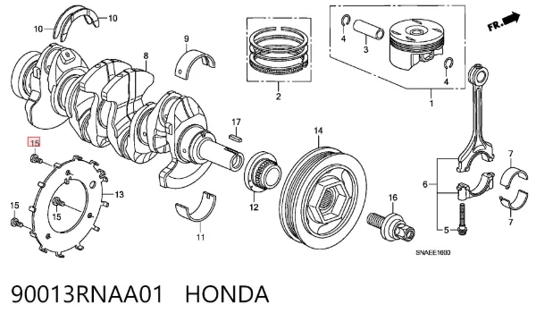  90013RNAA01 Honda