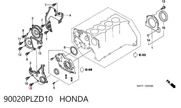  90020PLZD10 Honda