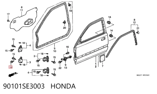  90101SE3003 Honda