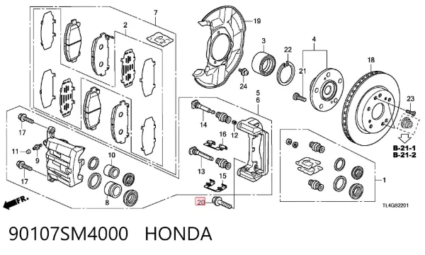  90107SM4000 Honda