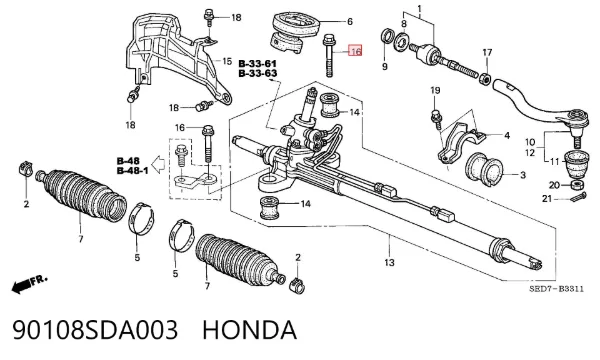  90108SDA003 Honda