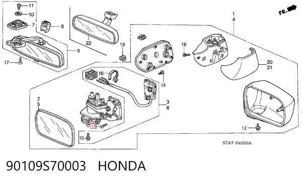  90109S70003 Honda