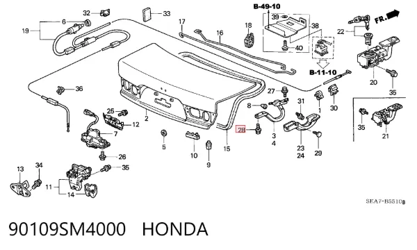  90109SM4000 Honda