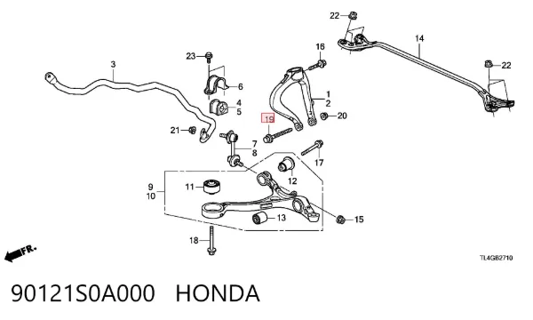  90121S0A000 Honda