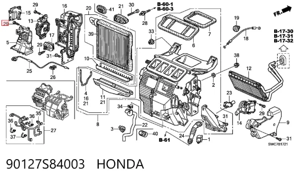  90127S84003 Honda