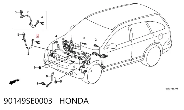  90149SE0003 Honda