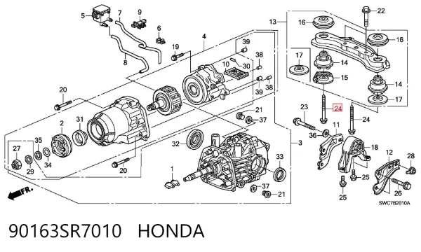  90163SR7010 Honda