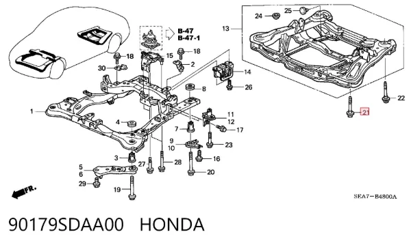  90179SDAA00 Honda