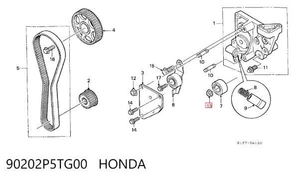  90202P5TG00 Honda