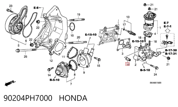  90204PH7000 Honda