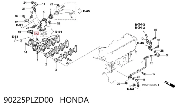  90225PLZD00 Honda