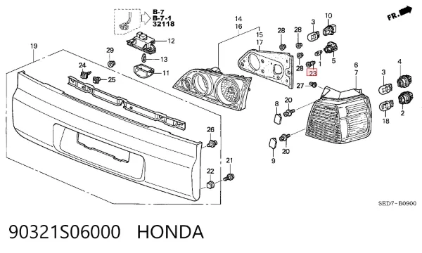  90321S06000 Honda