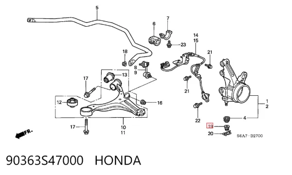  90363S47000 Honda