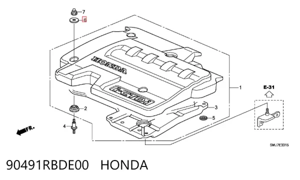  90491RBDE00 Honda